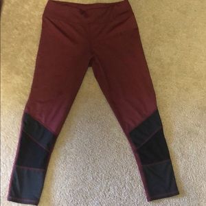 EUC The Free Yoga maroon yoga pants size XS